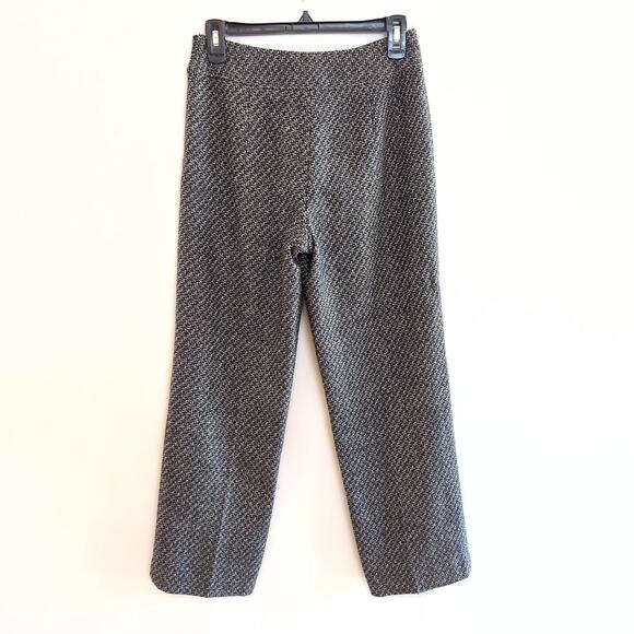 Talbots Vintage Black White Tweed Wool Pants Size 4 Petite - Picture 5 of 10
